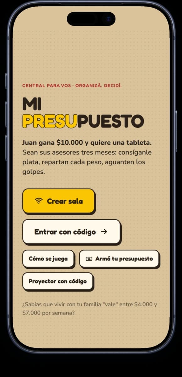 Mi Presupuesto en un iPhone